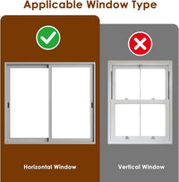 Full Glass Cat Door for Window, 32"-37" Adjustable Width - Fit 31"-42" Window Height - image 4