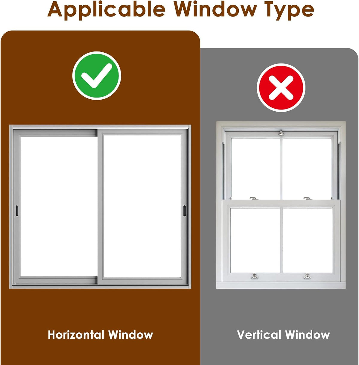 Full Glass Cat Door for Window, 32"-37" Adjustable Width - Fit 31"-42" Window Height - image 4