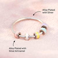 STORYJEWELLERY daughter spinner ring, silver fidget ring with message card - view 15