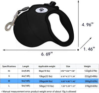 16ft Retractable Dog Leash for Large Breed Dogs up to 110 lbs - Medium / Black - image 2