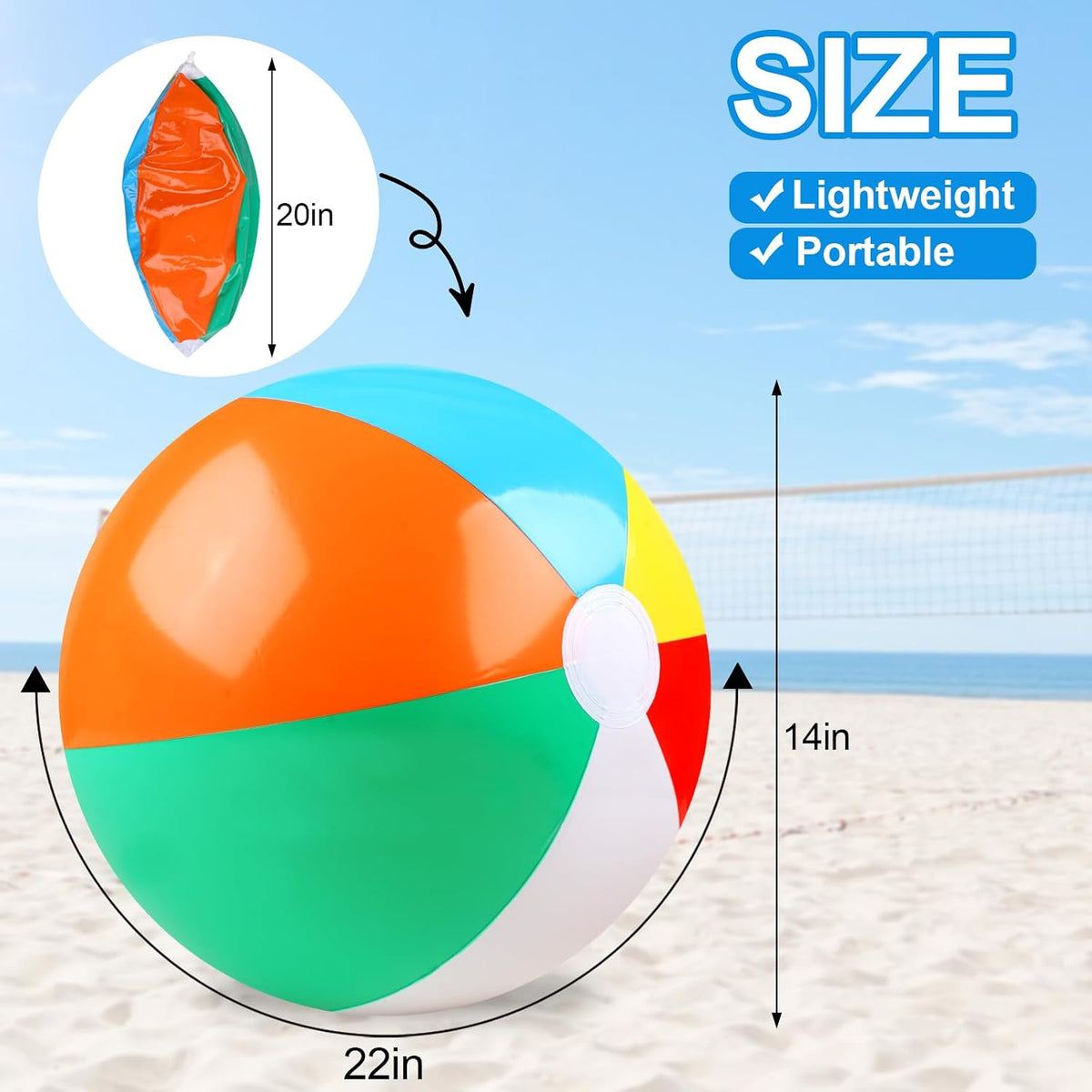 REGUICORP 2 Pack Beach Balls - Size 3 (Pack of 3) - image 2