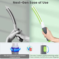 Dog Shower Attachment, Pet Shower Head for Fast and Easy Bathing and Cleaning, Dog Shower Wand With Metal T-Diverter, 8-Foot Hose T-Diverter Adapter For Indoor and Outdoor