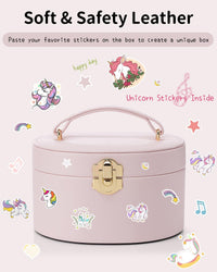 VLANDO Musical Jewelry Box for Girls - A.Light Pink - image 4