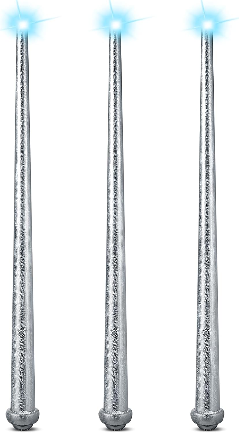 Skylety three light up magic wands in pink, purple and blue - view 8