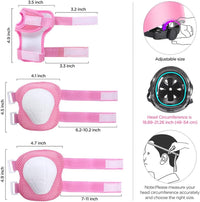 DaCool Kids Bike Helmet Set Skateboard Knee Pads - 1-Pink - image 4