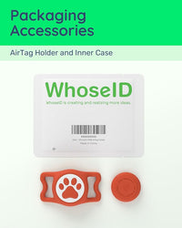 IP68 Waterpoof Dog Airtag Holder, Stretchy Silicone Full Body Covered Apple Air Tag Holder for Dog Cat Collar Fit All Width Collar (Red, 1 Pack)