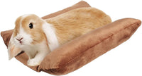 15.7" x 14" Bunny Bed for Rabbit Cage, Thickened & Soft – Daily Care for Small Pets - Brown / 15.7 x 14In
