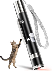Cat Toys, Rechargeable, Interactive USB Chase Toy for Cats & Kittens – Essentials for Cats - Black 1pcs