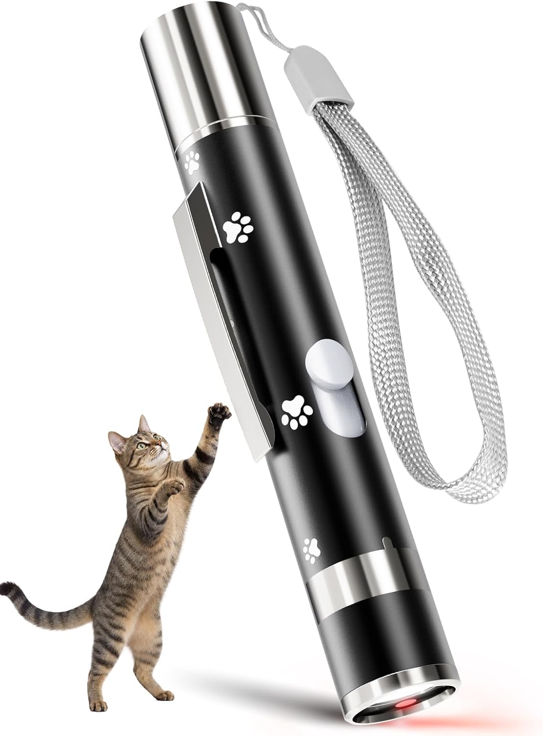 Cat Toys, Rechargeable, Interactive USB Chase Toy for Cats & Kittens – Essentials for Cats - Black 1pcs