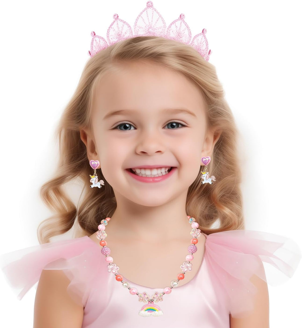 ELEMIRSA 12 Pairs Clip On Earrings Girl Party Favor Princess Clip on - image 4