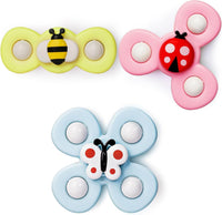 LiKee Strong Suction Cup Fidget Rotating Sensory Bath Toys for Baby - Insect-2