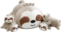 TOYSYM Seal Plush with 4 Babies - Sloth