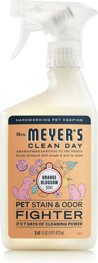 Mrs. MEYER'S CLEAN DAY Pet Stain & Odor Fighter - Orange Blossom / 16 Fl Oz (Pack of 1)