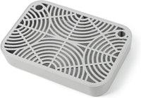 Litter Box Step, Cat Step/Ramp/Catcher with Filter Function, Easy to Clean, Filter Pedal Ideal for Kitten & Elderly Cats (Light Grey)