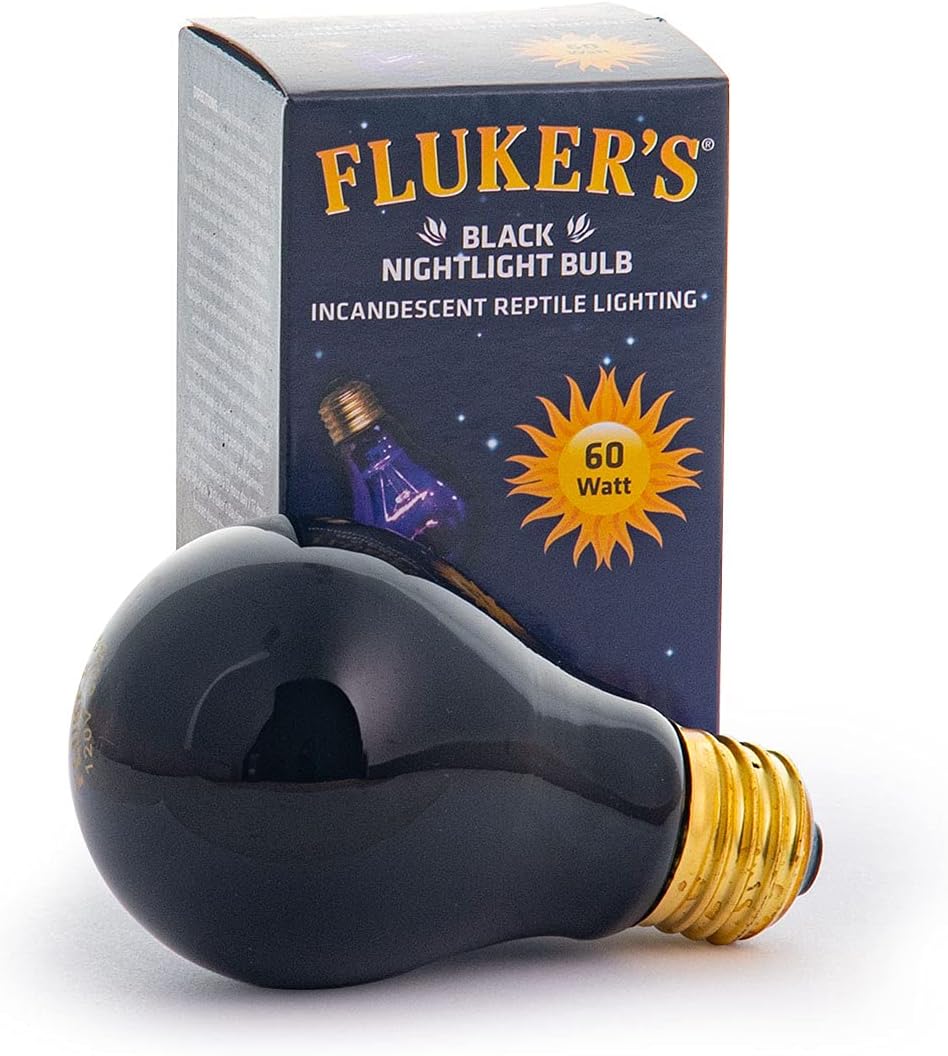 Fluker's Incandescent Black Nightlight Bulbs for Reptiles - 60 Watts