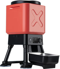 Automatic Dog Feeder for Large Dogs, Remote Feeding - Red with Basic