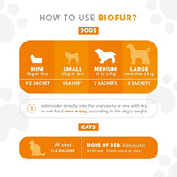 BIOFUR: Omega 3 Supplement for Cats & Dogs - Puppy Essentials & Dog Allergy Relief - Vitamins, Minerals for Feline & Canine Skin, Coat Health, Nutrition, Well-Being, Orange