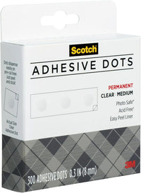 Scotch Adhesive Dots, Medium, 300 Dots/Pack, Easy Dispensing - image 3