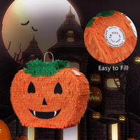 EnriQ Halloween pumpkin pinata in bright tissue paper, 17 x 13 inches - view 7