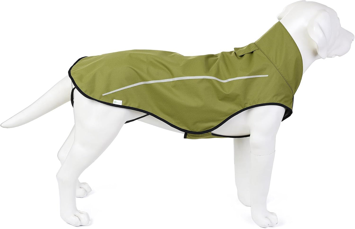 Mile High Life Dog Raincoat - L Chest 32"-40" / Lime Yellow