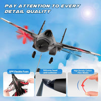 New Upgrade SU27 RC Airplane, Remote Control Fighter Toys - Black - image 4