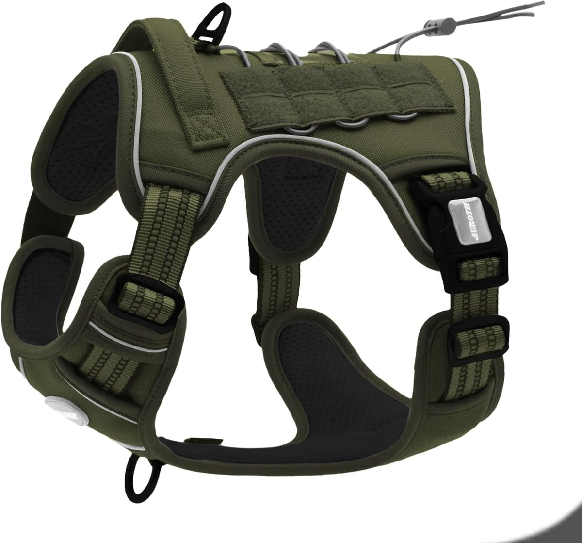 AUROTH Dog Harness for Large Dogs - Green - Deep Enrich / M(Neck:16-22",Chest:22-33"),35-50 lbs
