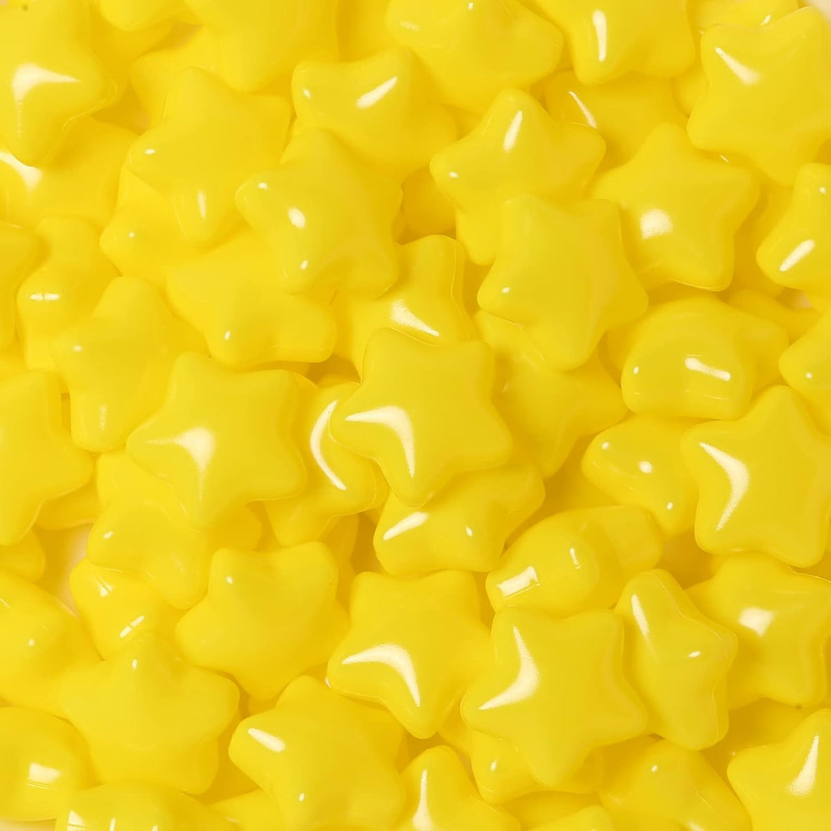 TRENDPLAY 100 star-shaped plastic ball pit balls in pearl gold with storage bag - view 22