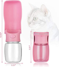 Portable Dog Water Bottle - Pink / 12oz - image 3