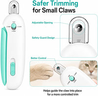 Wanheart Cat Nail Clipper, 4-Size Safety Guard - Blue - image 2