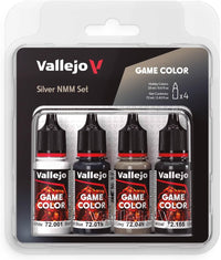 Vallejo, Game Color, 4 Bottles x 0.6 fl.oz. - Silver NMM Color Set