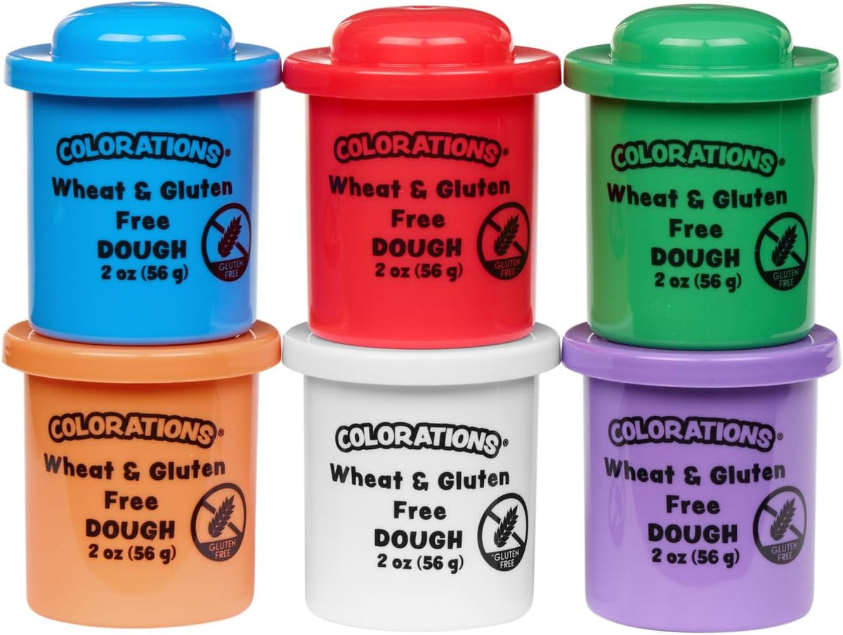 Colorations Wheat & Gluten-Free Classic Dough, 8 Colors – Fun for Kids & Family - Glitter