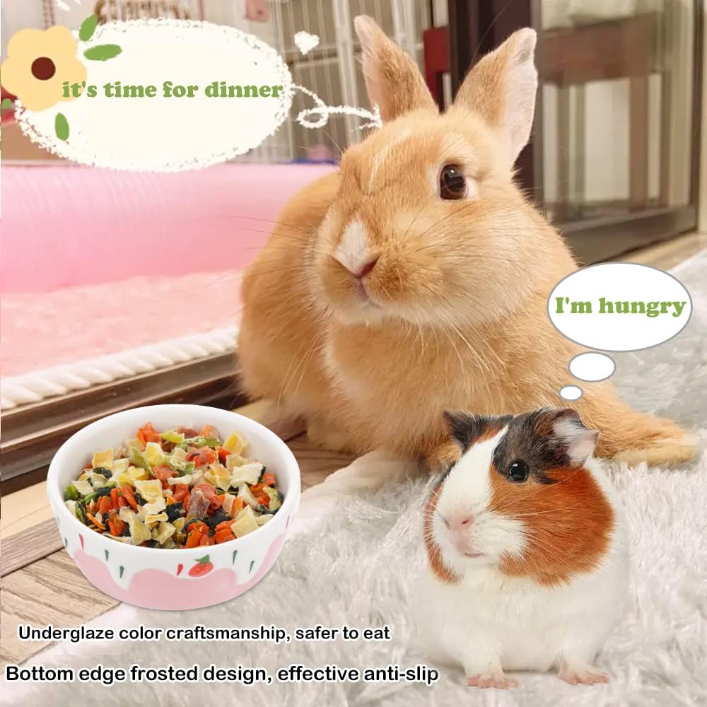 2 Pcs Hamster Ceramic Bowl - image 2