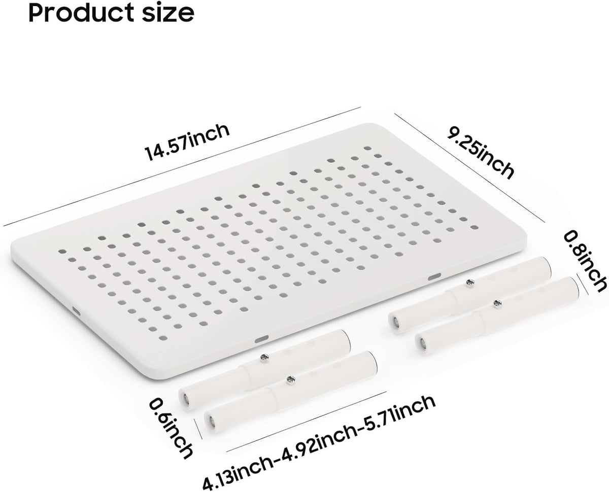 W‌SOWX Adjustable Automatic Cat Feeder Stand - White - image 4