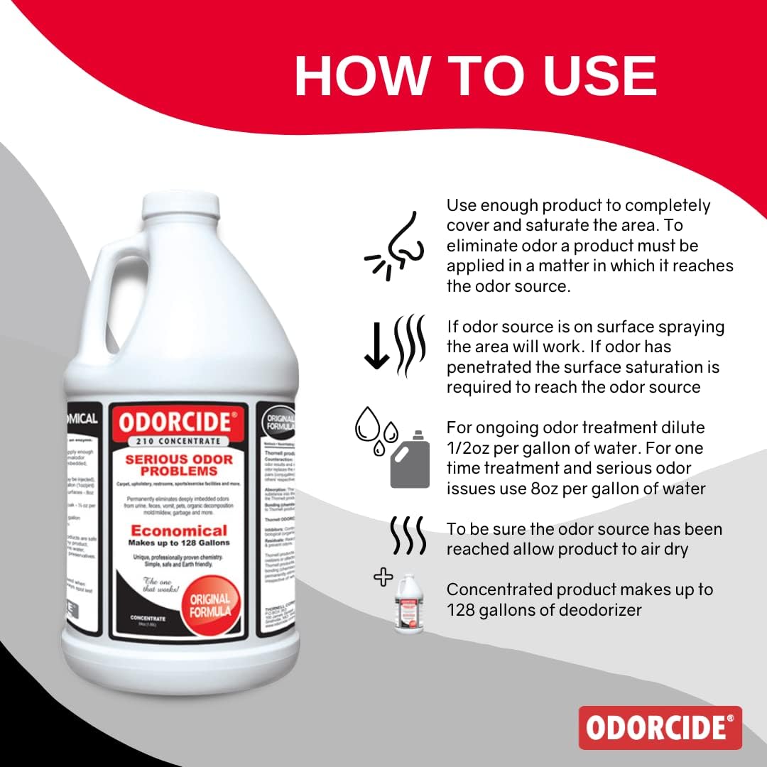 Odorcide Odor Eliminator Concentrate: Odor Eliminator for Strong Odor - Original / 64 oz - image 2