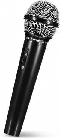 NUOBESTY black plastic fake microphone prop for kids pretend play