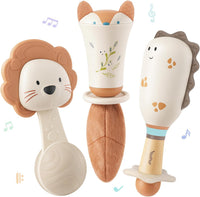 Baby Rattles & Teethers Set, Baby Toys 0-6 Months - 3 PCS
