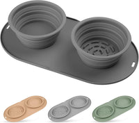 Puppy Dog Bowl, Travel Bowls Dog Food Bowls&Dog Water Bowls - Dark grey