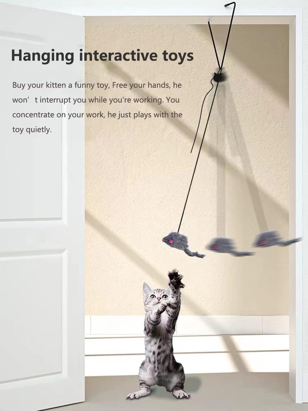 Kalimdor Interactive Cat Feather Toys - 2 pack - image 2