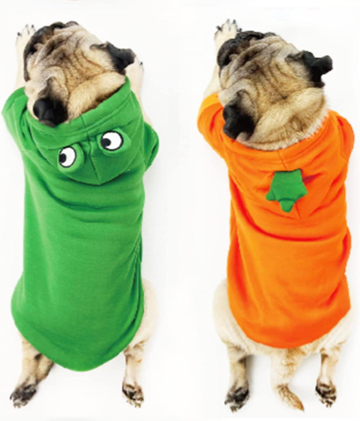 Dog Hoodie Basic Sweater Coat Cute - Green Frog / Medium - image 3