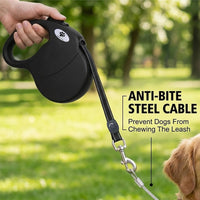 16ft Retractable Dog Leash for Large Breed Dogs up to 110 lbs - Large / Black - image 2