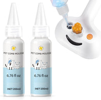 Pet Steam Brush for Dog & Cat Includes Waterless 2*Shampoo – Essentials for Cats - 7.8"-400ML