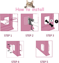 goTeamghjkl Cat Door Flap - White / Large - image 3
