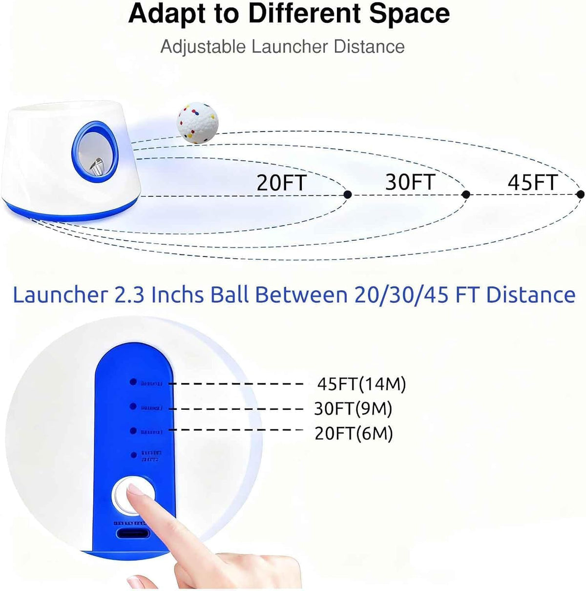 Automatic Dog Ball Launcher, with 6 2.3" ETPU Balls - image 3