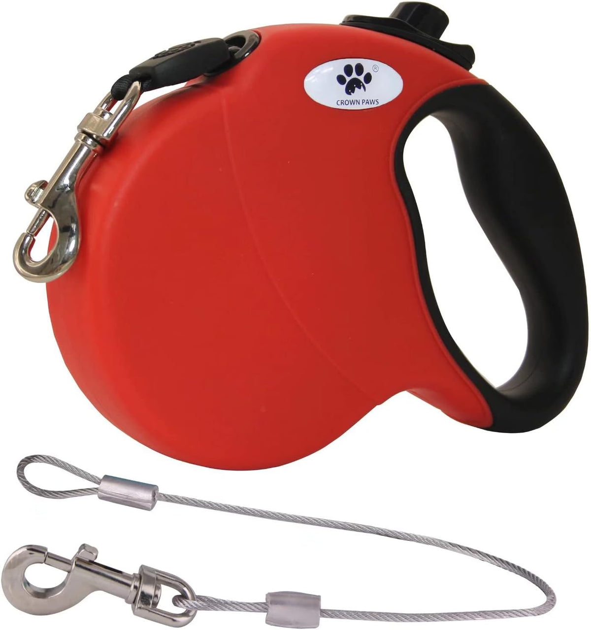 16ft Retractable Dog Leash for Large Breed Dogs up to 110 lbs - Large / Red