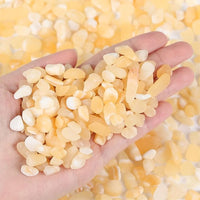 Yellow Jade Aquarium Gravel Rocks Natural Tumbled Healing Crystal Chips Bulk Gemstones Crushed Stones for Fountain Vase Filler Planters Decorative Fish Tank Potted Reiki Energy Balancing 0.45lb