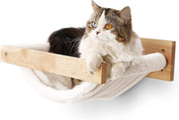 FUKUMARU Wall Mounted Cat Hammock – Essentials for Cats - M-White Flannel