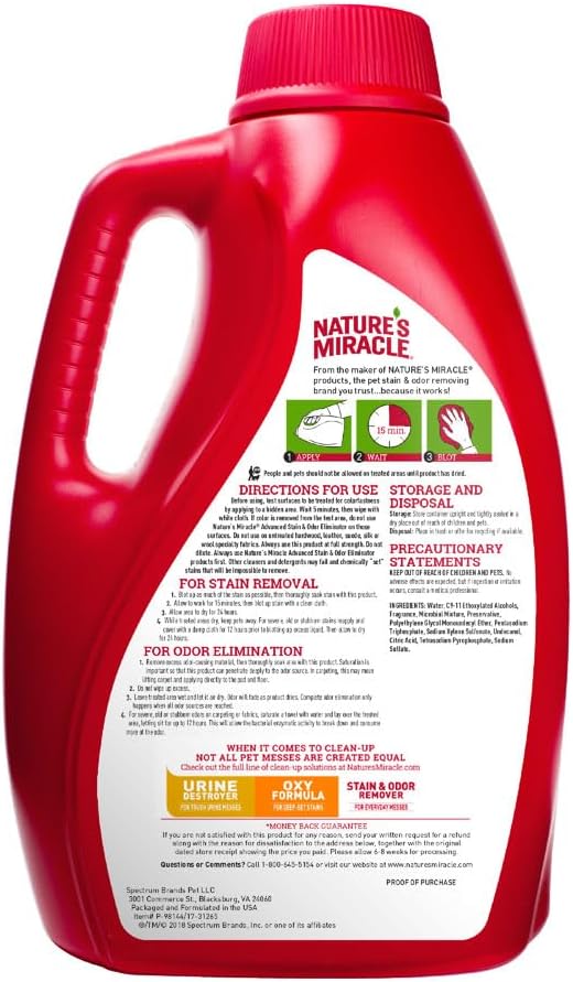 Nature’s Miracle Advanced Cat Stain & Odor Eliminator - Fresh Scent / 1 gal - image 2