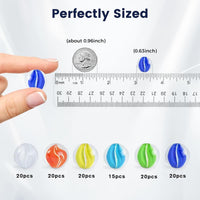 POPLAY 50 PCS Marbles Bulk with Whistle - cat's eye marbles - image 3