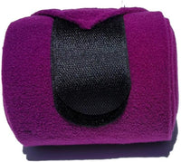 Horse Polo Leg Wraps Soft Fleece Wraps Equestrian Leg Bandage 4-Pack (Purple, Cob(8.2ft))