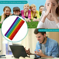 Push Toy Pop Bubble Fidget Sensory Toys Push It Pop Fidget Toys - Rainbow - image 4
